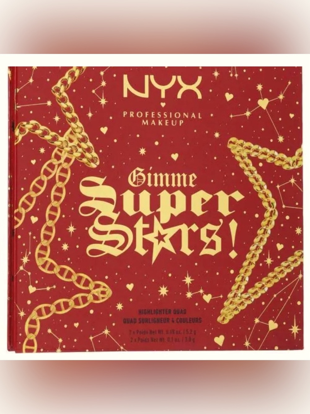 🆕 NYX Gimme Super Stars Highlighter Quad Pallet